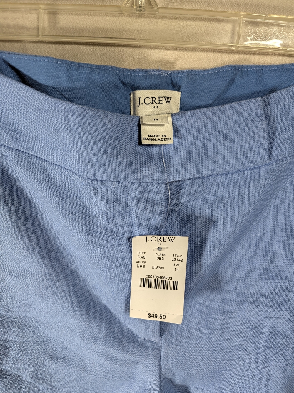 NWT J. Crew Linen Scalloped Women’s Shorts - Picture 3 of 9